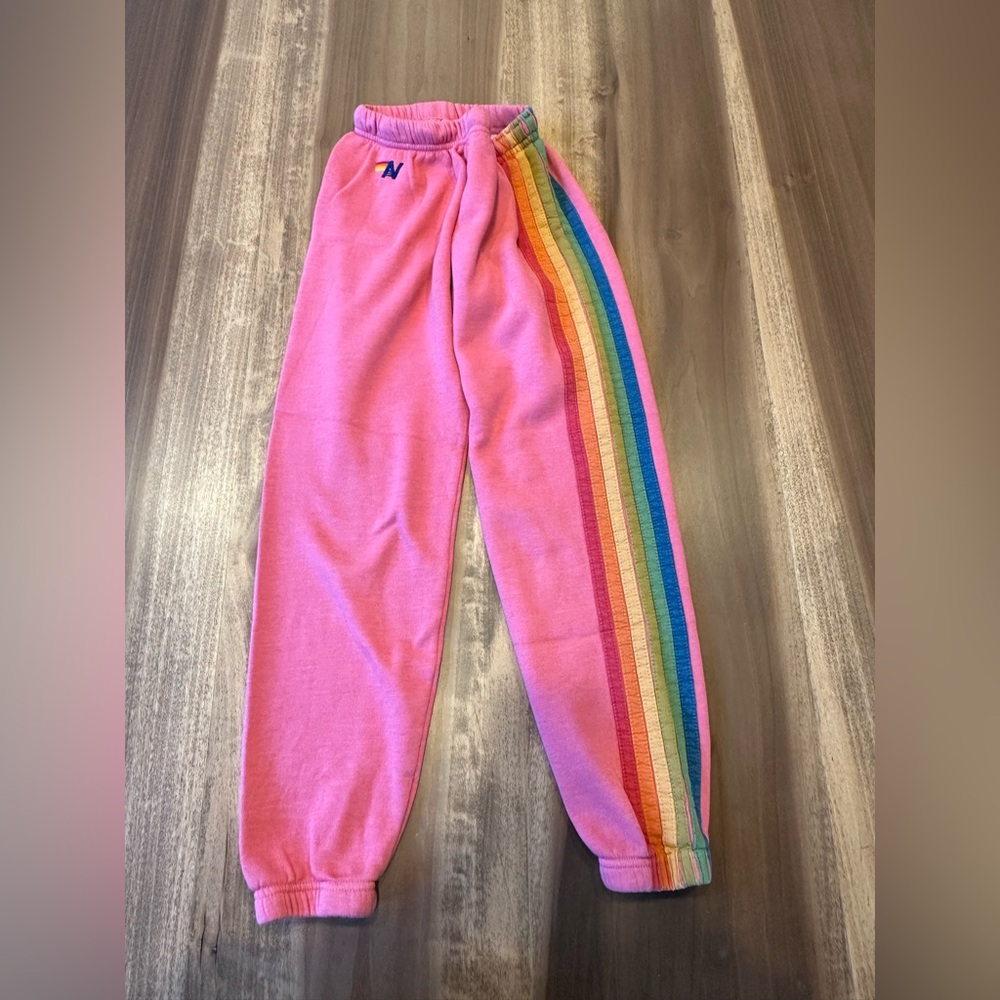 Aviator Nation 6 Stripe Sweat Pants-Sz. XS